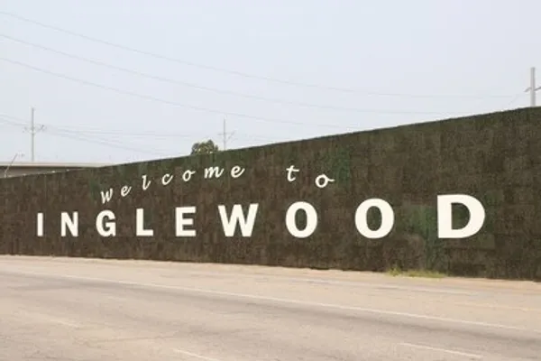Welcome to Inglewood Sign, California